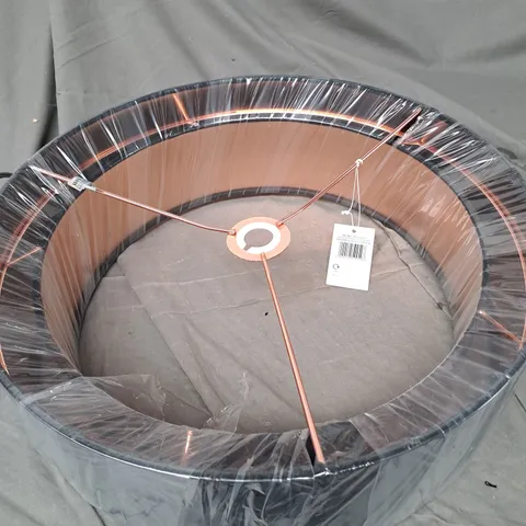 BHS SUPER SIZE TIERED VELVET LIGHT SHADE - BLACK AND COPPER