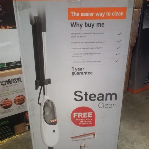 BOXED VAX STEAM MOP & WINDOW VAC