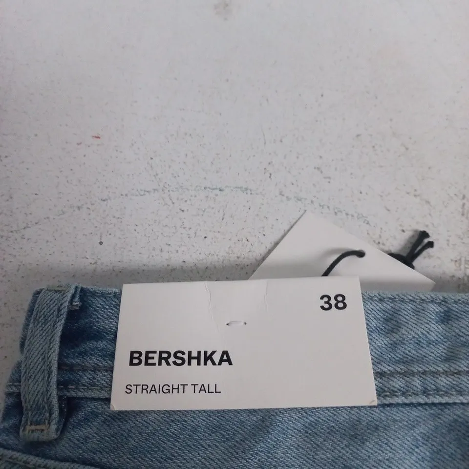BERSHKA STRAIGHT TALL JEANS – WOMEN'S DENIM, UK 10 (EU 38)