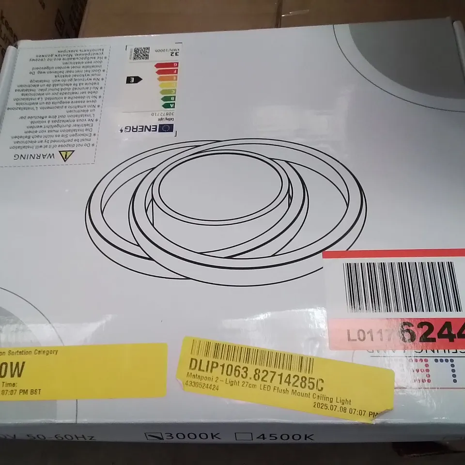 BOXED MATAPONI 2-LIGHT 27CM LED FLUSH MOUNT CEILING LIGHT 