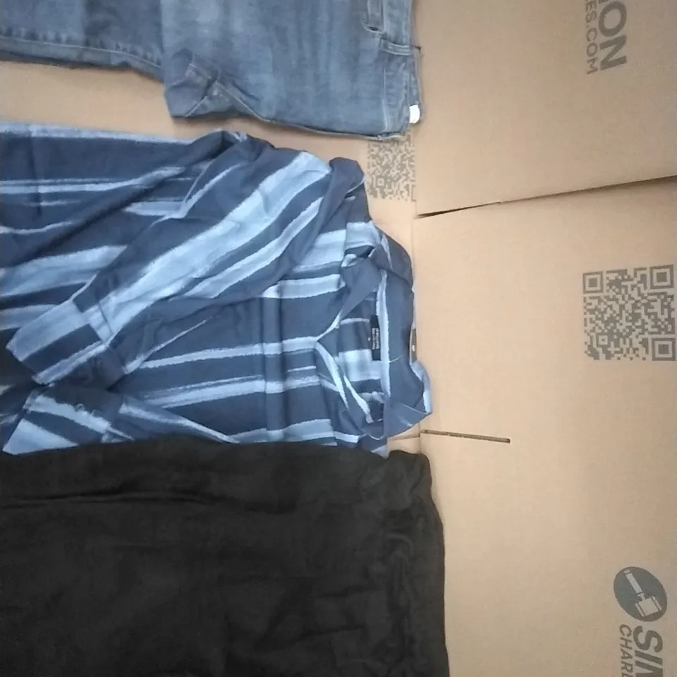 PALLET CONTAINING APPROXIMATELY 120 BRAND NEW DESIGNER WOMEN'S CLOTHES WHICH INCLUDE; JD WILLIAMS SHIRTS, SKIRTS, JEANS ETC