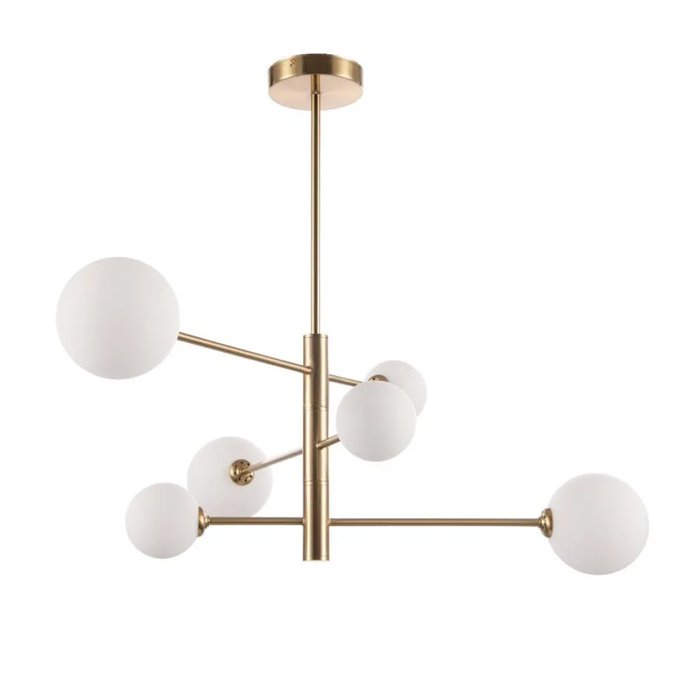 BOXED SARTAIN 6-LIGHT SPUTNIK GLOBE PENDANT 