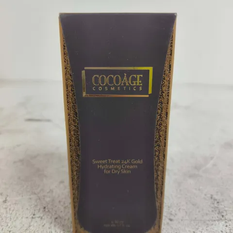 COCOAGE COSMETICS SWEET TREAT 24K GOLD HYDRATING CREAM FOR DRY SKIN