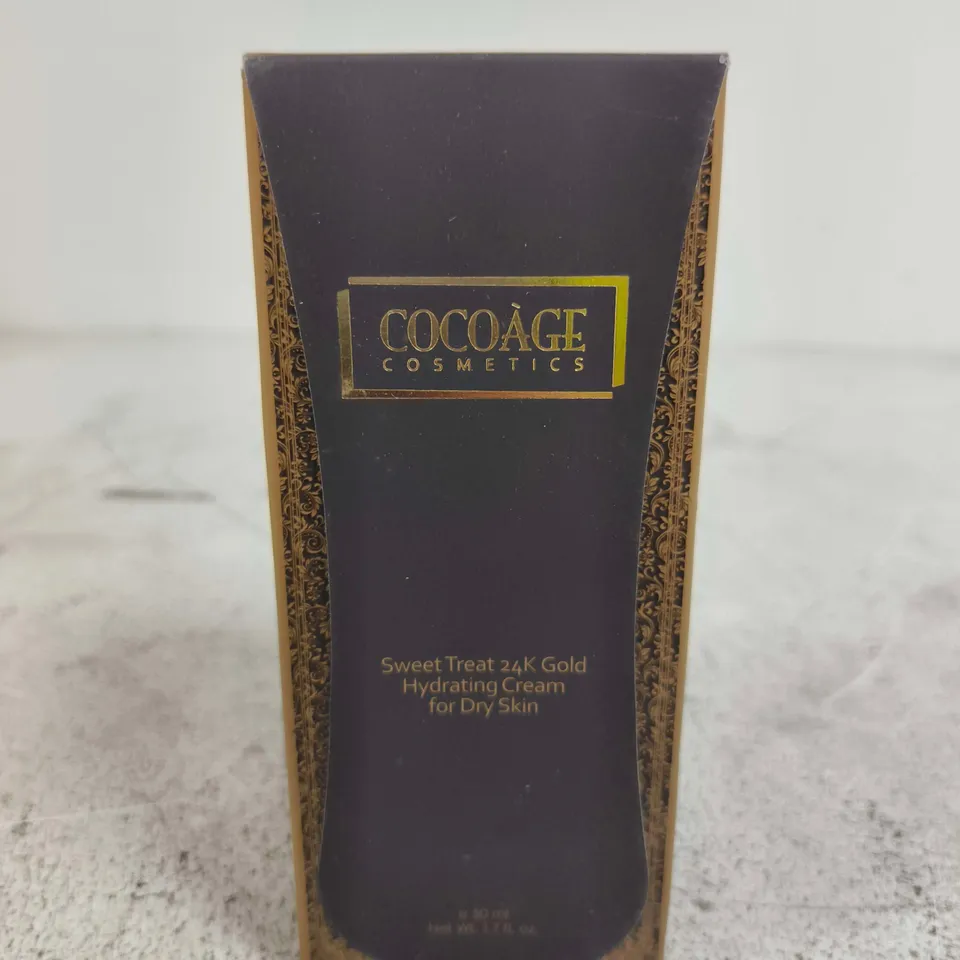 COCOAGE COSMETICS SWEET TREAT 24K GOLD HYDRATING CREAM FOR DRY SKIN
