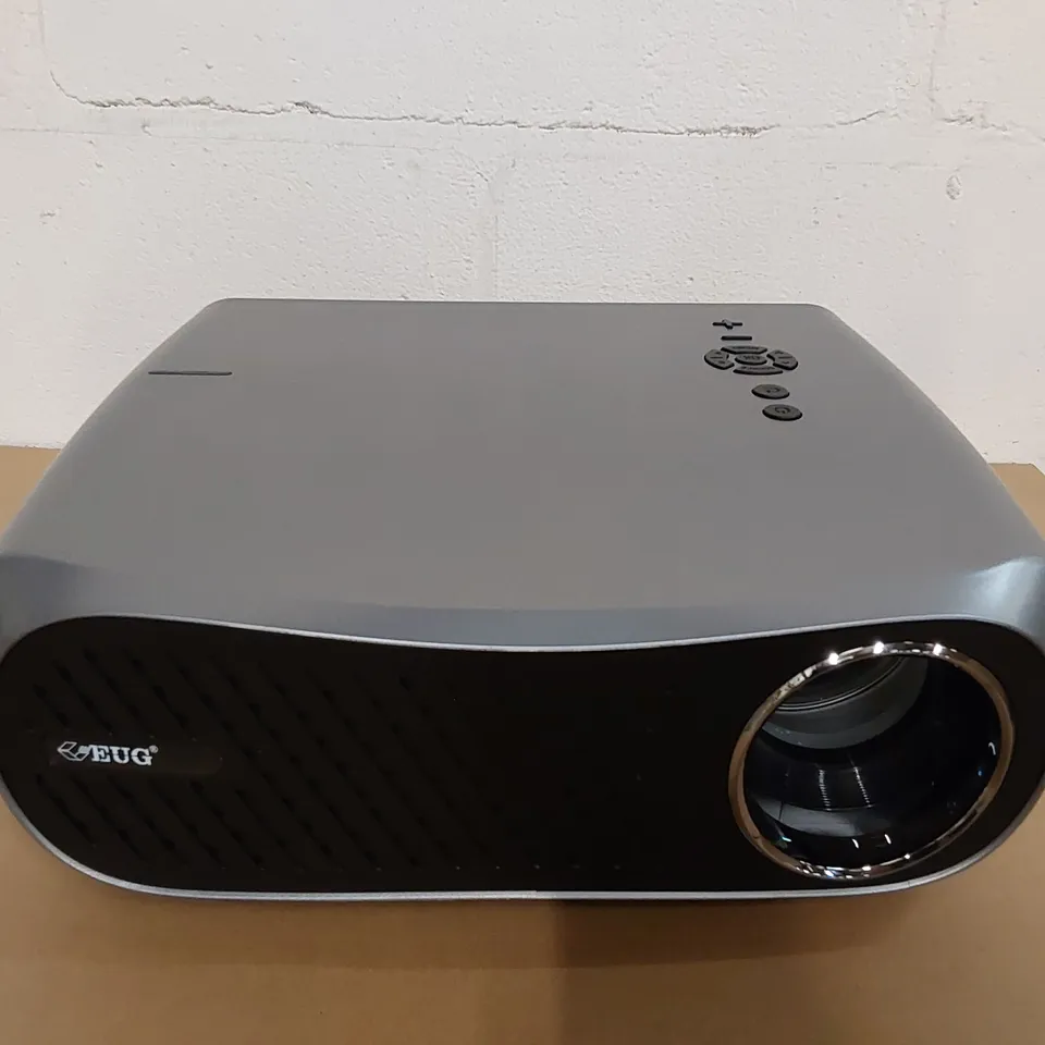 BOXED EUG 900DAG WIFI BLUETOOTH PROJECTOR FULL HD 1080P NATIVE 4K SUPPORT, 10000 LUMENS - MISSING PLUG AND REMOTE (1 BOX)