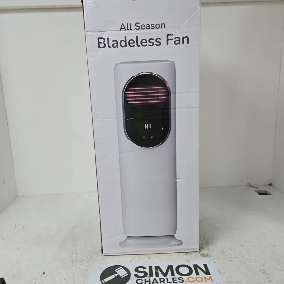 BLISS & BEYOND ALL SEASON BLADELESS FAN – BOXED