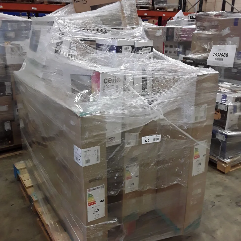 PALLET OF APPROXIMATELY 17 UNPROCESSED RAW RETURN TELEVISIONS TO INCLUDE;