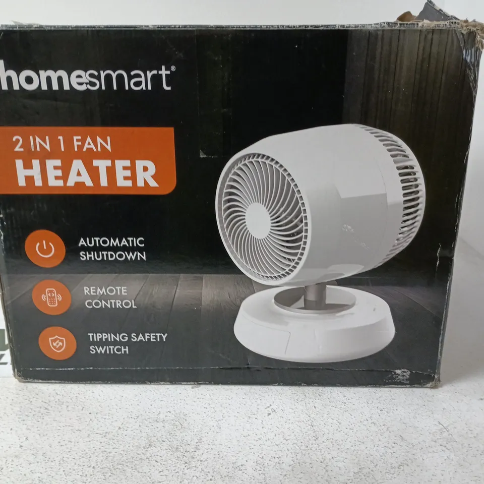 HOMESMART 2-IN-1 FAN HEATER – BOXED