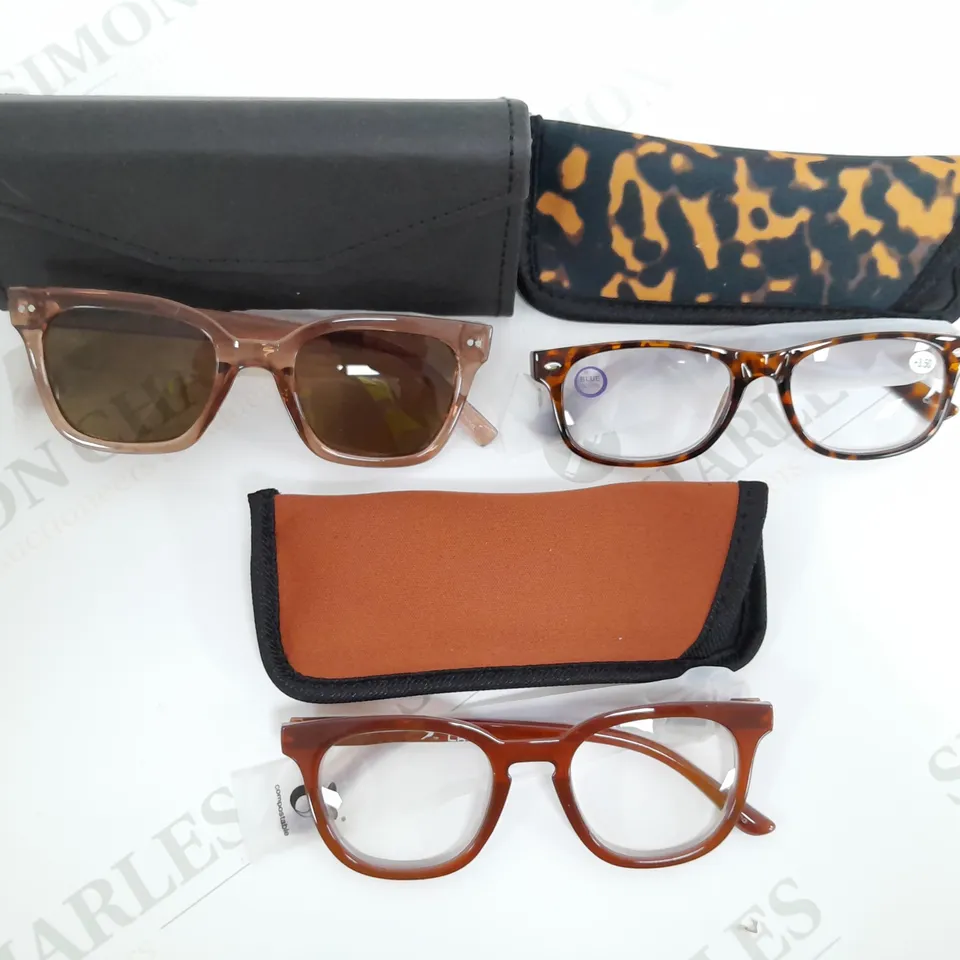 HUMMINGBIRD POLARISED SUNGLASSES & READER 2PC SET TAN MIX 3.5