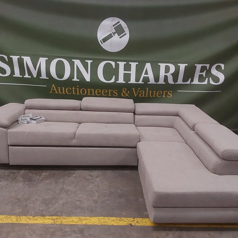 QUALITY DESIGNER FLAVIUS CORNER SOFA BED