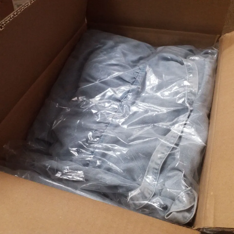 BOXED CONTAINING APPROXIMATELY 5 BRAND NEW SIMPLY BE LIGHT WASH BLUE HALTER TIERED MAXI TENCEL DRESS - SIZE 20