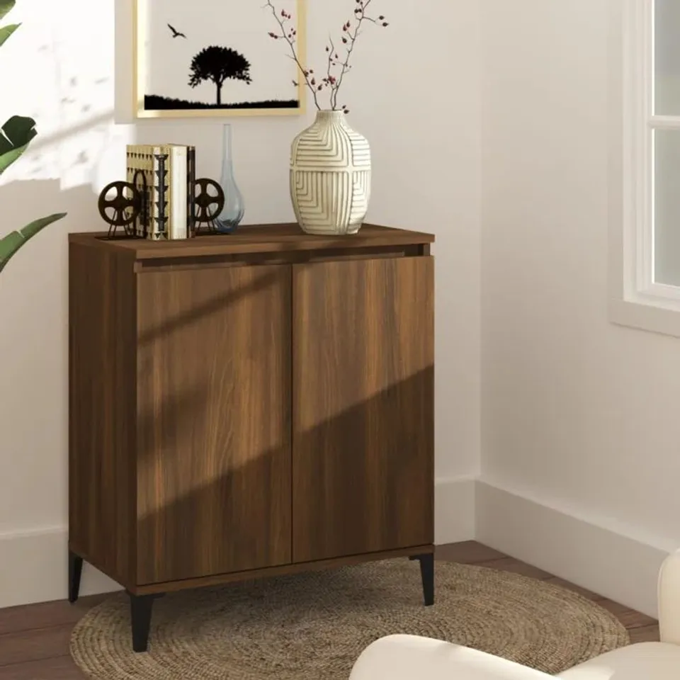 BOXED LUEDTKE 60CM WIDE SIDEBOARD - BROWN 