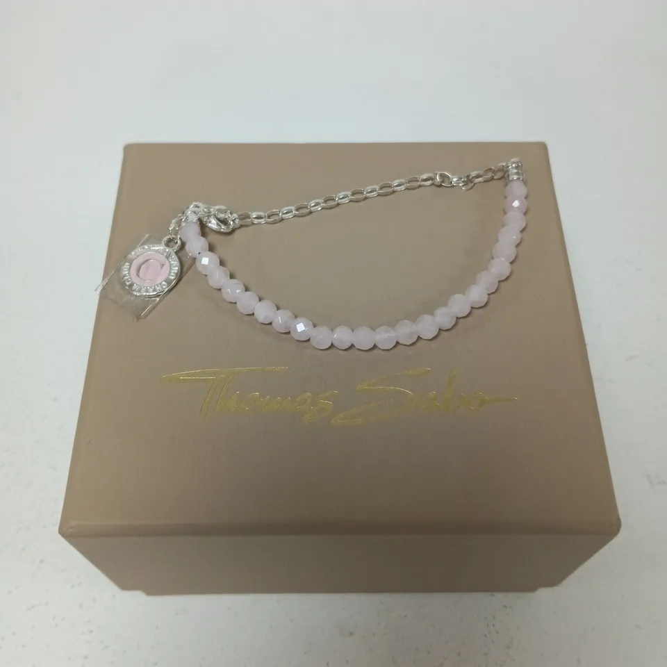 THOMAS SABO PINK BEAD BRACELET 