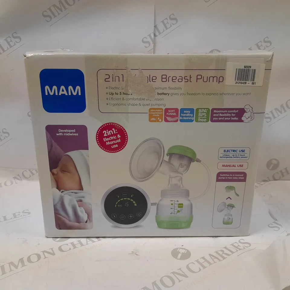 2IN1 SINGLE BREAST PUMP