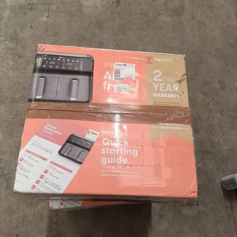 BOXED KEPLIN 9 LITRE AIR FRYER WITH DUAL COOKING ZONES