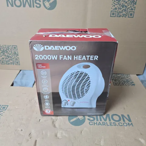 DAEWOO 2000W FAN HEATER β BOXED