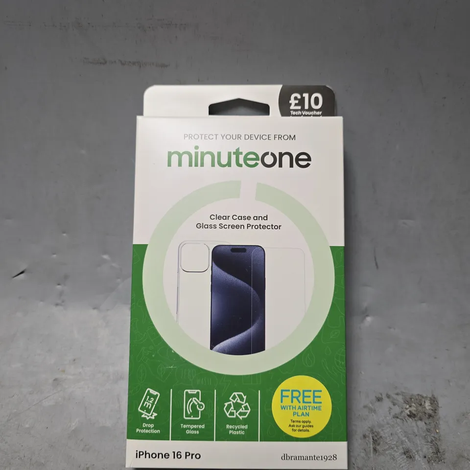 BOX OF APPROXIMATELY 20 MINUTE ONE IPHONE 16 PRO CLEAR CASE