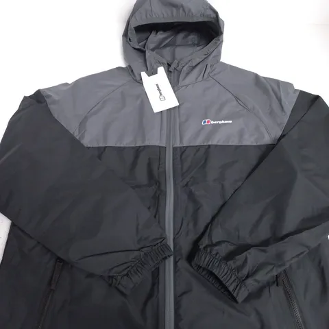 BERGHAUS SWIND SHELL JACKET β BLACK/GREY SLIM FIT, SIZE 14β15 YRS