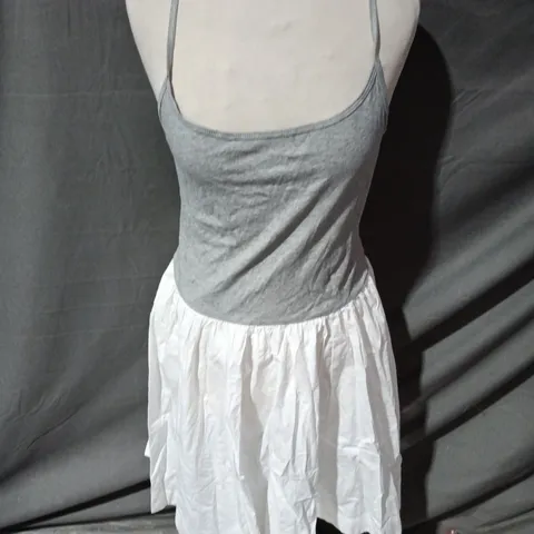 FREE PEOPLE SWEET LIFE MIDI DRESS IN HEATHER GREY COMBO - SIZE S