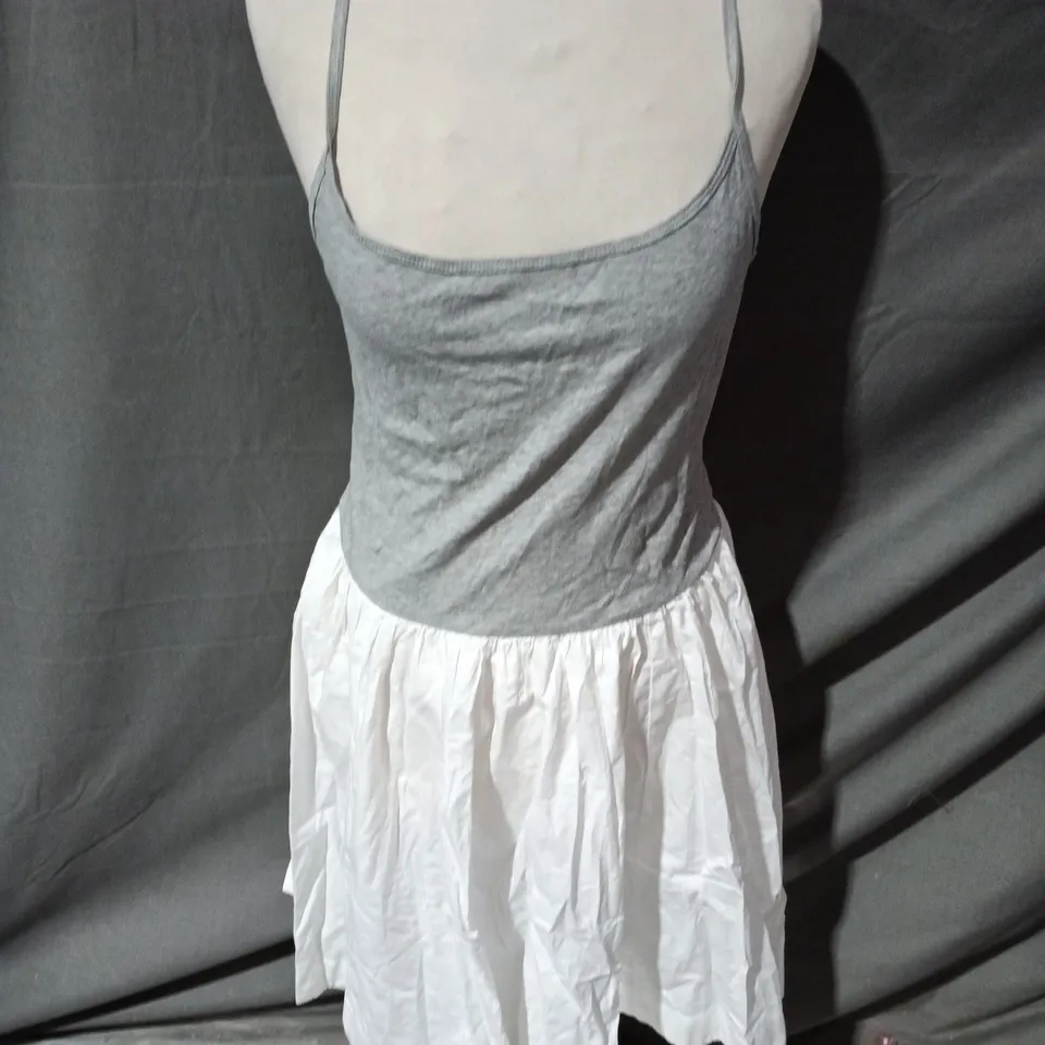 FREE PEOPLE SWEET LIFE MIDI DRESS IN HEATHER GREY COMBO - SIZE S