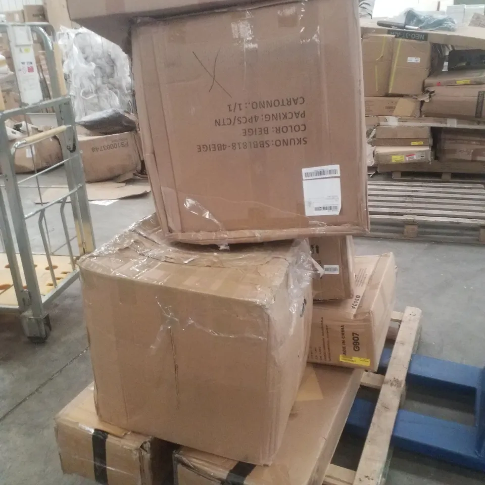 PALLET CONTAINING ASSORTED FLATPACK FURNITURE PARTS 