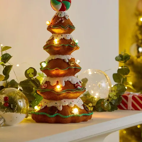 LED GINGERBREAD TREE CHRISTMAS DECORATION
