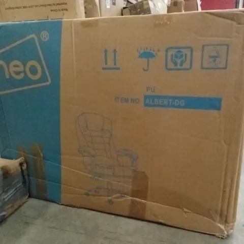 BOXED MASSAGE CHAIR IN DARK GREY (UNTESTED)