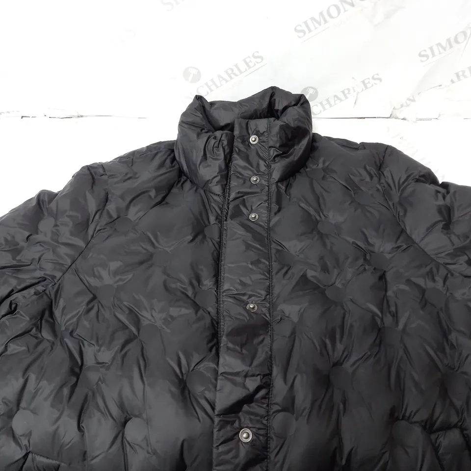 MASAI COPENHAGEN TUVA QUILTED COAT STRAIGHT LOOSE BLACK SMALL