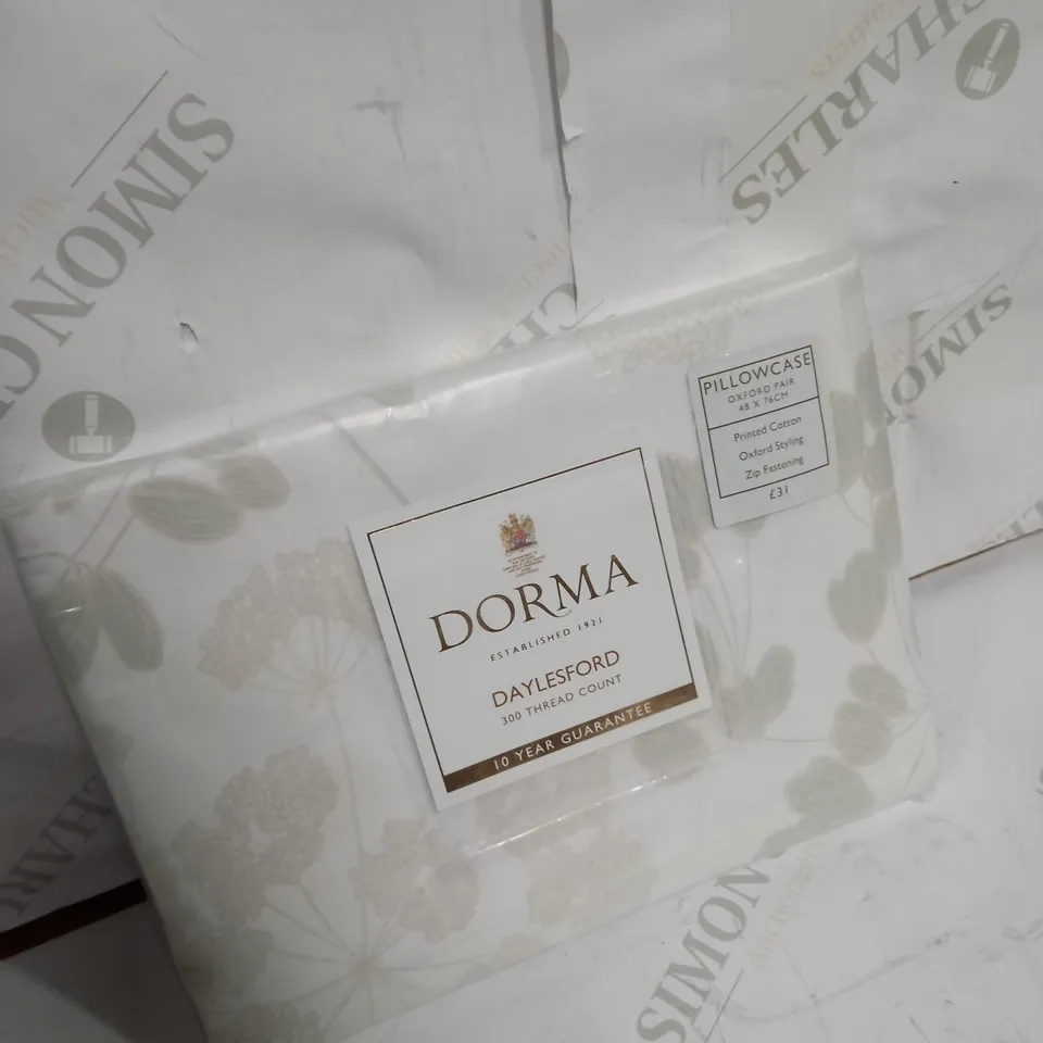 DORMA PRINTED COTTON PILLOWCASE 
