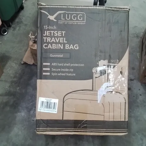 BOXED LUGG - 15INCH JETSET TRAVEL CABIN BAG GUNMETAL