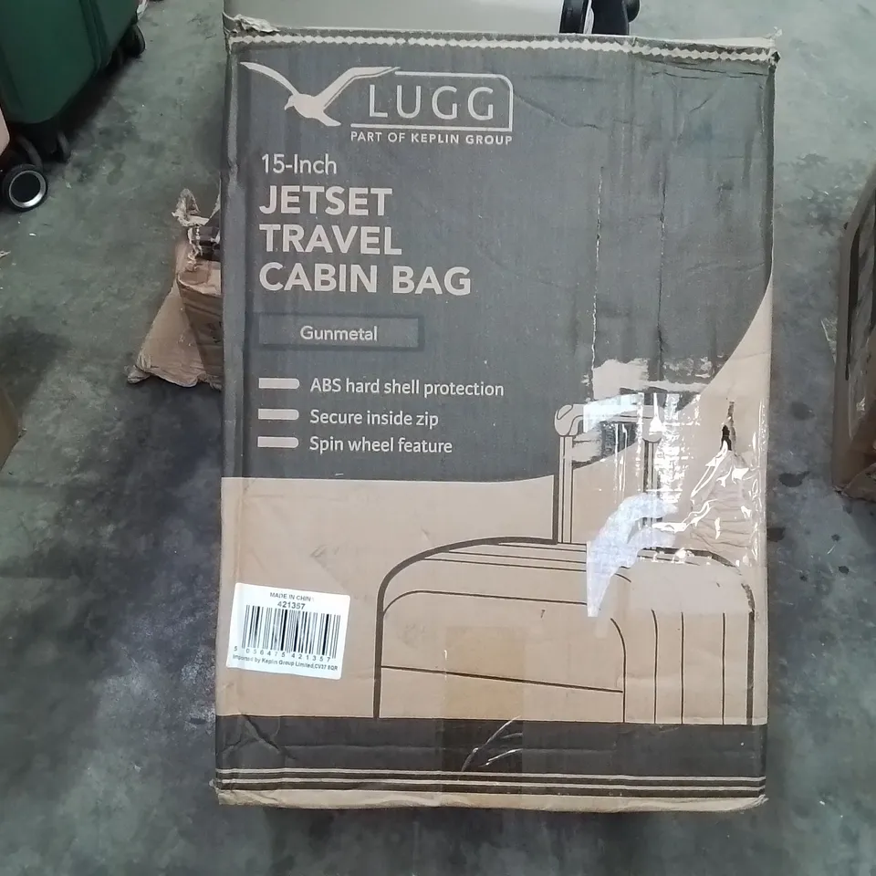 BOXED LUGG - 15INCH JETSET TRAVEL CABIN BAG GUNMETAL