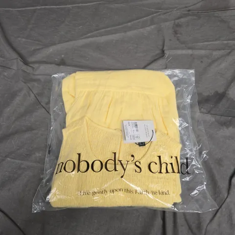 BAGGED NOBODY'S CHILD YELLOW SLEEVELESS DRESS – UK 8 (EU 36, USA 4)