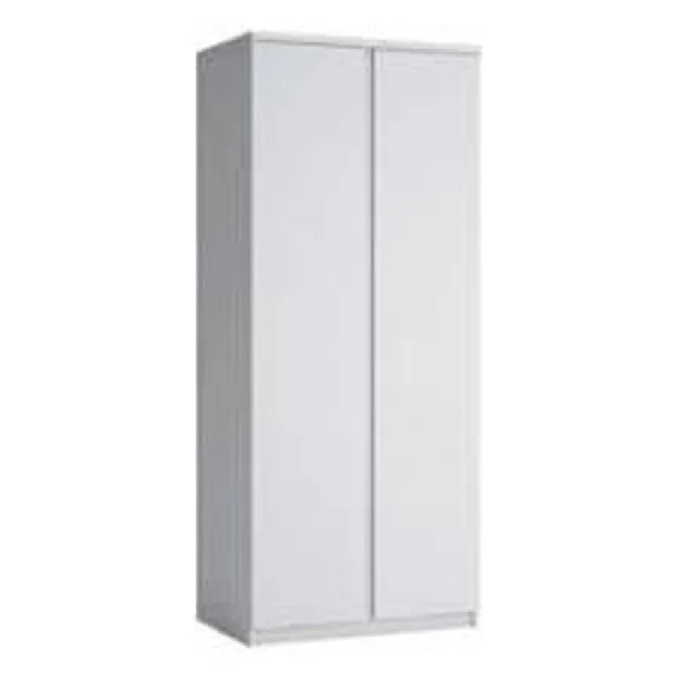 BOXED TARYN KIDS 2 DOOR WARDROBE - WHITE (2 BOXES) RRP £179