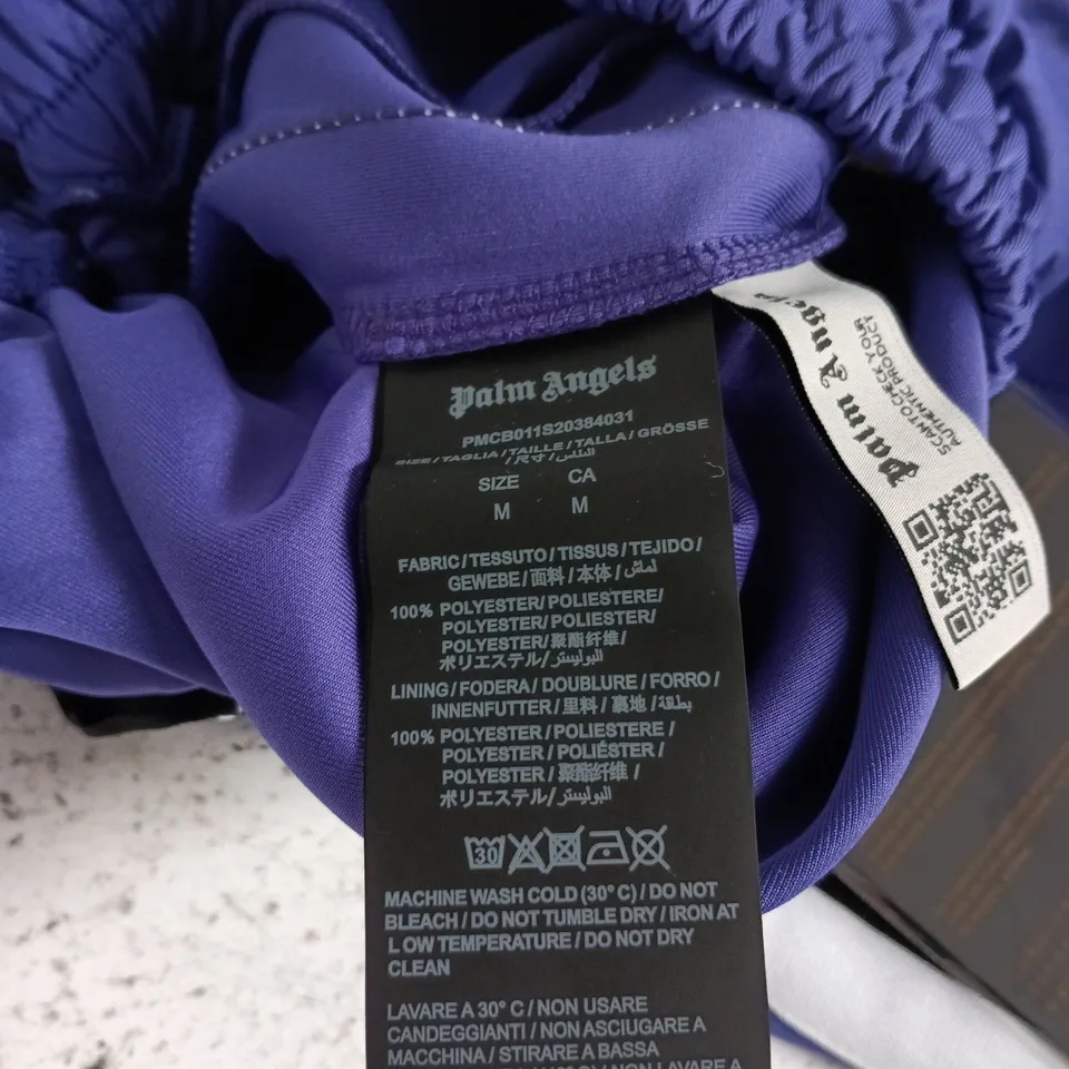 PALM ANGELS PURPLE SHORTS – MEN’S, SIZE M
