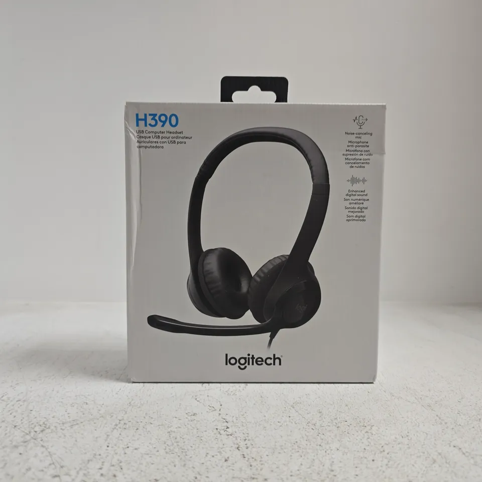 BOXED LOGITECH H390 USB HEADSET