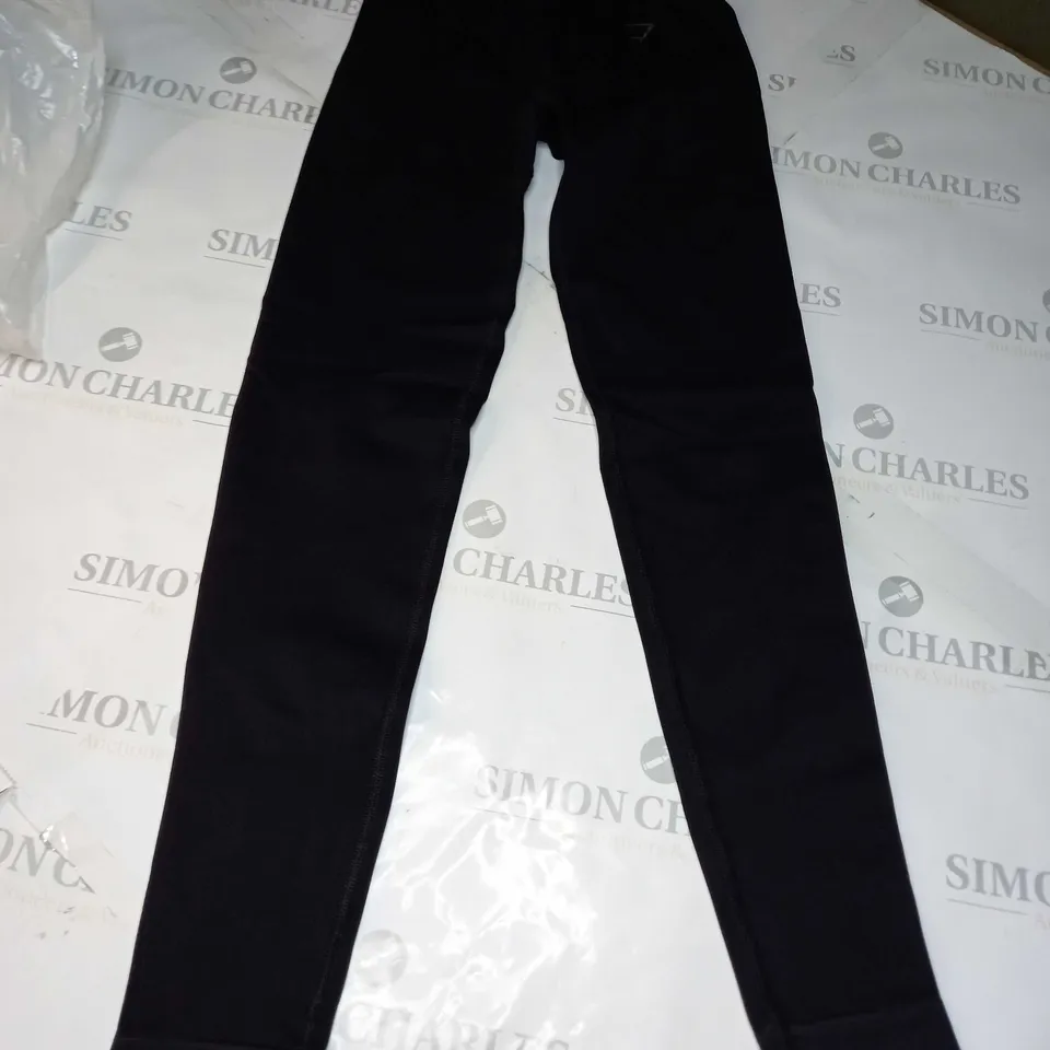 GYMSHARK TIGHT WOMENS JOGGERS IN BLACK - XS