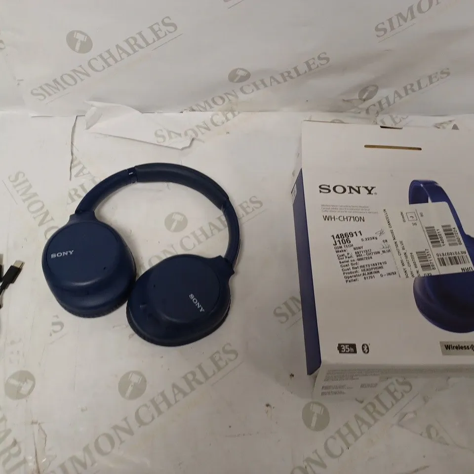 SONY WIRELESS NOISE CANCELLING STEREO HEADSET WH-CH710N - BLUE 