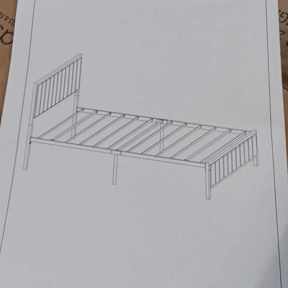 BOXED VECELO BED FRAME - GREY (1 BOX)
