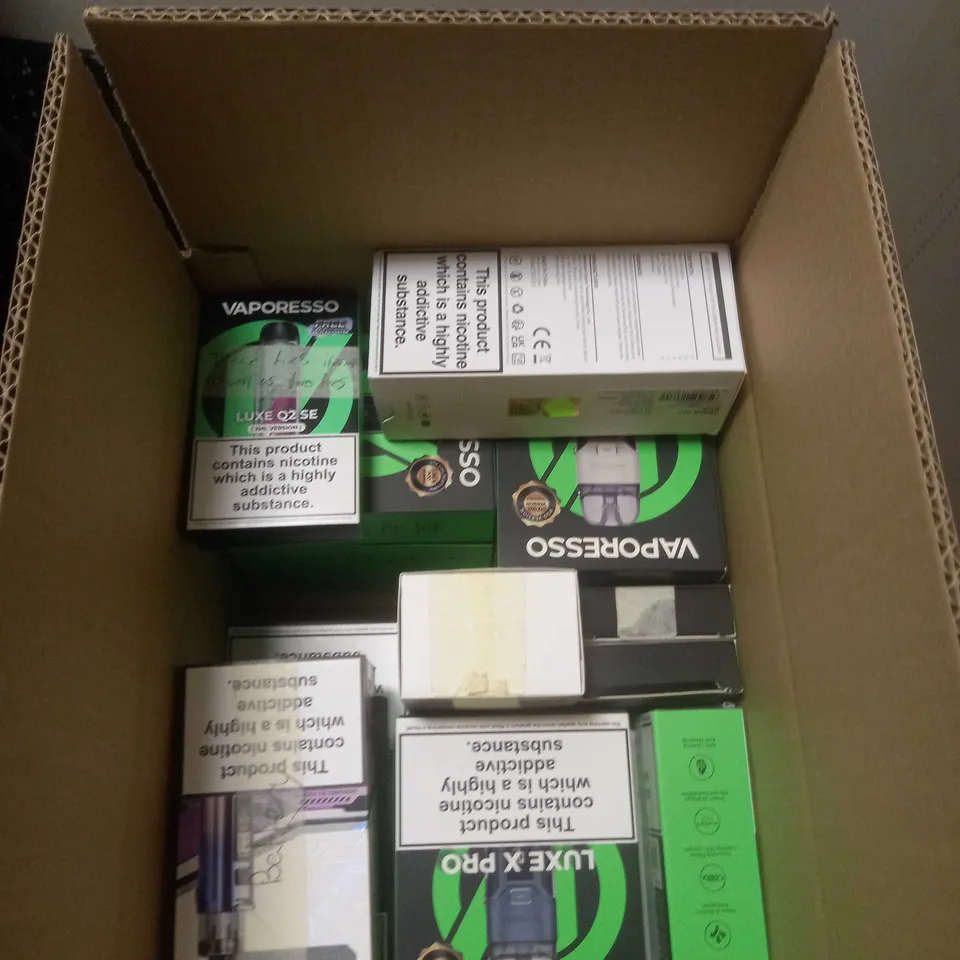APPROXIMATELY 20 BOXED E-CIGARETTES TO INCLUDE VOOPOO, I-JOY, LOST VAPE ETC 