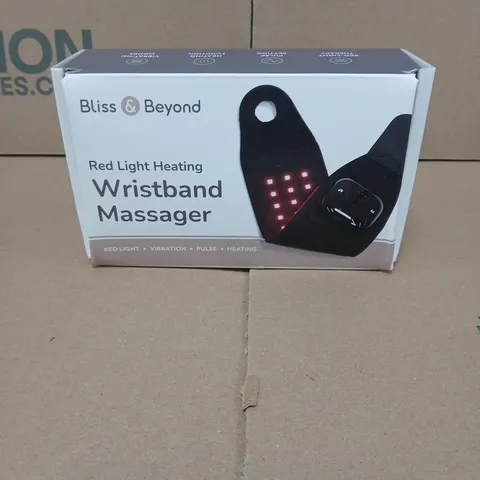 BLISS AND BEYOND RED LIGHT HEATING WRISTBAND MASSAGER BOXED
