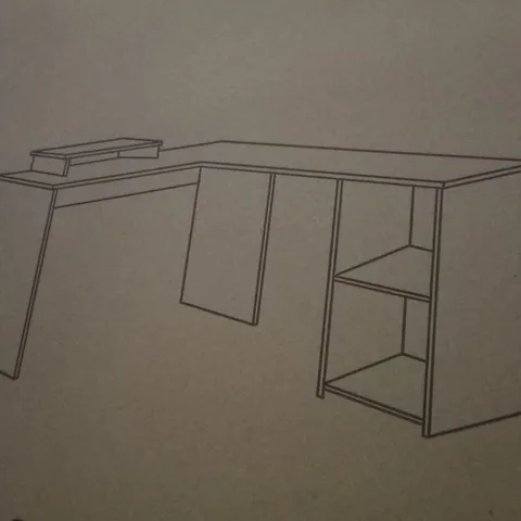 PALLET OF APPROXIMATELY 18 BOXED L-SHAPED COMPUTER DESKS