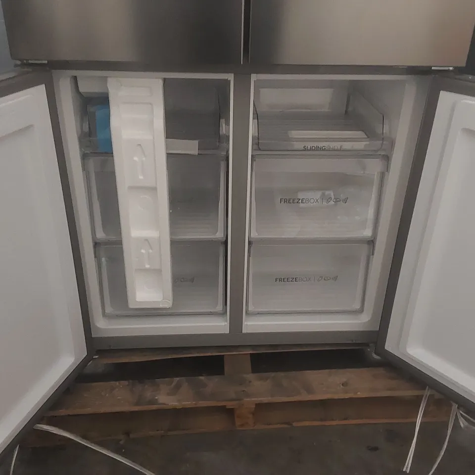 HAIER SERIES 5 HCR5919EHMP FRIDGE FREEZER - PLATINUM INOX