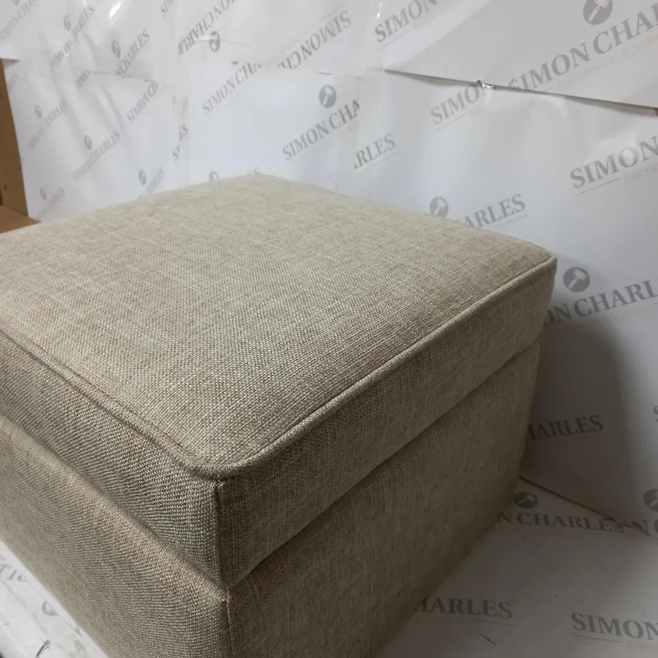 ALISON CORK SQUARE STORAGE STOOL 