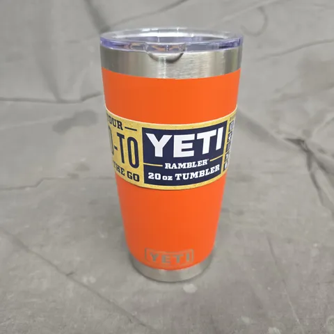 YETI RAMBLER 20 OZ TUMBLER – ORANGE