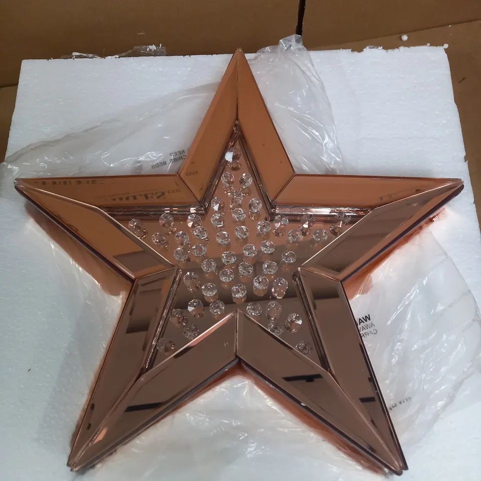JM BY JULIEN MACDONALD ENCAPSULATED CRYSTAL STAR - ROSE GOLD