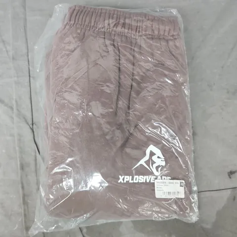 BAGGED XPLOSIVE APE VINTAGE WASH BROWN JOGGERS SIZE XXL
