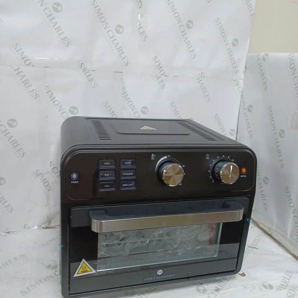 BOXED COOK'S ESSENTIAL 21-LITRE AIRFRYER OVEN IN BLACK