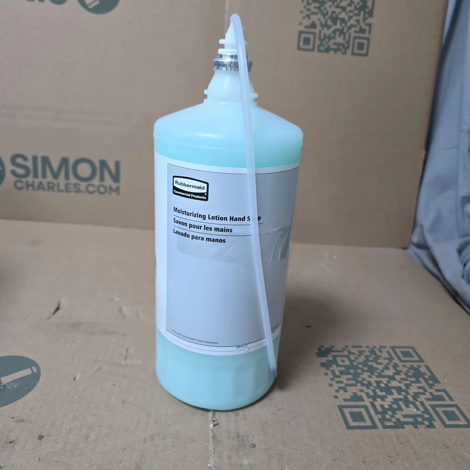 LOT OF 4 RUBBERMAID MOISTURISING HAND SOAP – LIGHT BLUE PUMP BOTTLE 1600ML PER BOTTLE