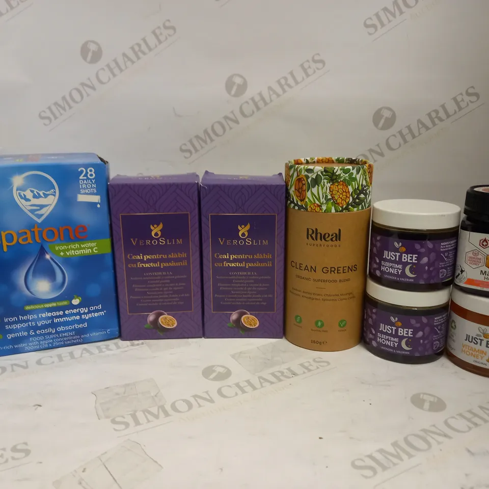 LOT OF 9 ASSORTED FOOD SUPPLEMENTS/HEALTH FOODS