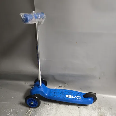 KIDS EVO 3 WHEELED SCOOTER IN BLUE - COLLECTION ONLY